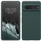 kwmobile Cover per Google Pixel 7 Custodia - Back Case per Smartphone in Silicone TPU - Protezione Gommata - verde blu