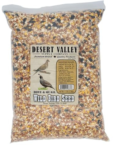 Desert Valley Dove and Quail Seed, All Natural Premium Wild Bird and Wildlife Food (5 Pounds)