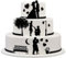 Essbare Tortendeko - Hochzeit - Fondant Kuchen Tattoo aus essbarem Zuckerpapier