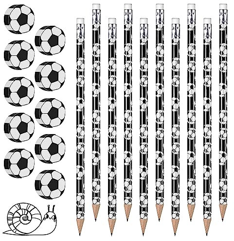 KERANEET 10 Stück Radiergummi Fußball Fussball Bleistift Radiergummi Fußball Mitgebsel Fussball Stift Fußball Mitgebsel Jungen Fussball Geburtstag für Schule Schreibwaren Gastgeschenke