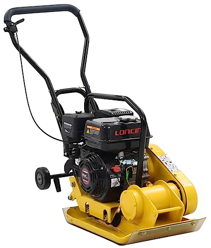 RAUGAJ Vibratory Plate Compactor 196 CC 63 kg 12.1 Kn,Item colour-Yellow and black