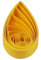 Pestal Papierstreifen aus Papier, 10 mm, Papier-Quilling-Streifen zum Basteln, farbige Origami-Papierstreifen, 1 cm, 120 Stück, Länge 53,3 cm, Papierstreifen (Gold Nr. 12)