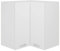 GuyAna Eckhängeschrank Weiß 57x57x60 cm Holzwerkstoff Eckschrank KüChe Karussell Eckschrank KüCheneckschrank Unterschrank