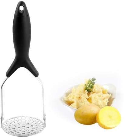UKOFEW Presse Purée Manuel, Presse Puree, Ecrase Pomme de Terre, Presse-Purée de Pommes de Terre en Acier Inoxydable, Polyvalent Manuelle Pressem pour Fruits, Légumes, Aliments pour Bébés