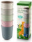 Dulce Worlds Sugarcane Toddler Cup 300 ml - Set of 5, LFGB & USDA Certified Kids Cup - BPA Free - Dishwasher Safe, Reusable, Unbreakable - Grey Pink