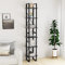 LAPOOH Hochschrank, Toilettenregal, Leiterregal, Bücherregal, Ordnerregal, Badezimmer Regal, Medienregal, Grau 40x30x210 cm Massivholz Kiefer