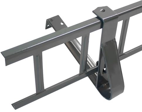 Decket Schneegitter 3,0 m x 155 mm Typ S, Schneeschutz für Dach, Komplettes Set mit 2x1,5 m Schneefanggittern, 4x Schneefanggitterstützen & 4x Verbindern, Schneefangsystem aus Stahl, Grafit