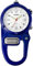 findtime Taschenuhr mit Karabiner Taschenlampe, Karabineruhren mit Clip Unisex Krankenschwester Analog Quarz Uhren Clip On für Kletterer Sport Outdoor Aktivitäten Blau