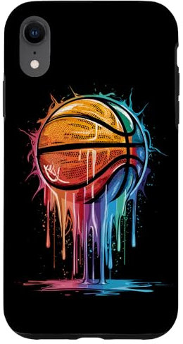 Bunte Basketball Basketballspieler Korb Körbchen Hülle für iPhone XR