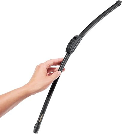 Limpiaparabrisas de Goma RainAway con Revestimiento de Teflón y 3 Ejes Metálicos para Máxima Resistencia y Retención de Forma 650/425 mm