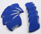 TOHMLAPE Golf Club Iron Head Covers With Visible Transparent Window,Waterproof Neoprene Protective case Rubber Sleeve For Titleist Taylormade Ping Callaway-pack of 10,Blue