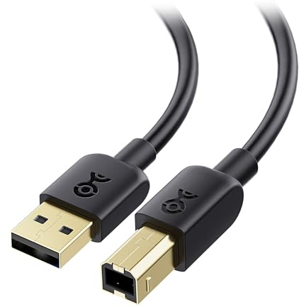 Cable Matters USB Printer Cable 0.9m, USB A to B Cable, Compatible with Printer, External Hard Drive, Audio Interface, Scanner, MIDI Controller, MIDI Keyboard, Black