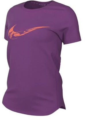 Nike Damen One Swoosh Hybrid Dri-Fit SS T-Shirt, Hot Fuchsia/Beyond Pink, M