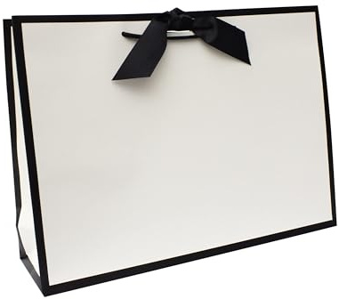 Nu-Nuel 3 Large Gift Paper Bags with Rope Handle | Luxury Gift Bags for Wedding, Birthday, Baby Showers, Christmas (3, LARGE- 440x320x120mm)