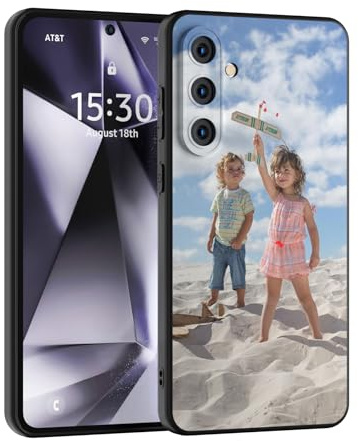 CHABDA Personalisierte Handyhülle für Samsung Galaxy A14/A15/16/A17/A25/A26/A35/A36/A37/A54/A55/A57 und S21-S26/FE/Ultra/Plus–Selbst gestalten mit eigenem Foto,Text oder Design Individuelle TPU Hülle