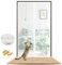 Cat Door Screen for 90x200cm Door,Zippered Pet Screen Door,Mosquito Proof,for Cats and Dogs,Suitable for Living Room,Bedroom,Kitchen,Patio