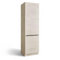 Stella Trading Sanibel Einbauschrank für Kühlschrank in Chromix Weiß FSC-Zertifiziert - Geräumiger Hochschrank Küchenschrank mit viel Stauraum - 60 x 210 x 58 cm (B/H/T)