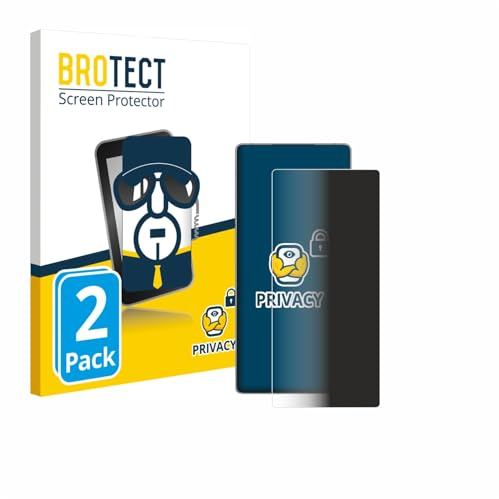 BROTECT Blickschutzfolie für ZTE Nubia Red Magic 10S Pro | 2 Stück Anti-Spy Displayschutz Made in Germany Smartphones und Handys Privacy Screen Protector Blaulichtfilter Klare Folie