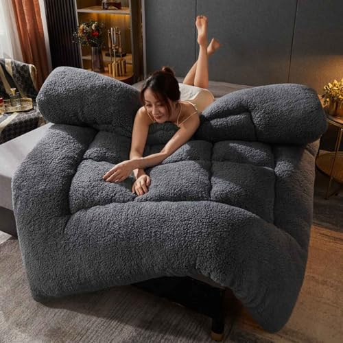 HLTQL Futon Matratze DüNne Matratze Bettauflage Matratzen-Topper Weich FüR Sofa Bett Boden GäStebett(a2,90x200cm)