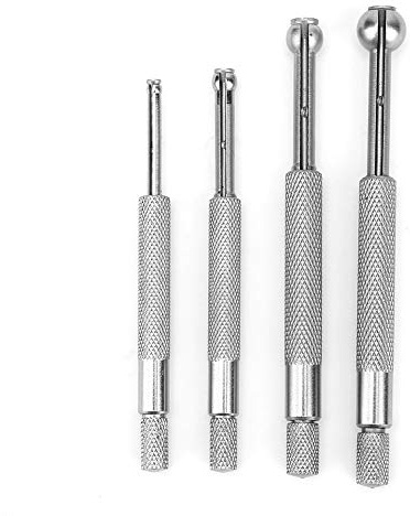 Telescopisches Bohrloch - Messgerät, 4 Stück, 3-13mm, Manganstahl Innenmessung - Präzise Lochdurchmesser - Erfassung, langlebig, für Mikrometer & Messschieber