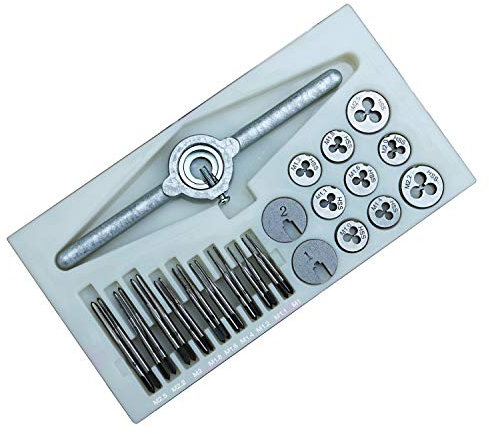 MEETOZ - Set di 31 mini maschi e matrici HSS M1 M1.1 M1.2 M1.4 M1.6 M1.8 M2 M2.2 M2.5