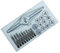 MEETOZ - Set di 31 mini maschi e matrici HSS M1 M1.1 M1.2 M1.4 M1.6 M1.8 M2 M2.2 M2.5