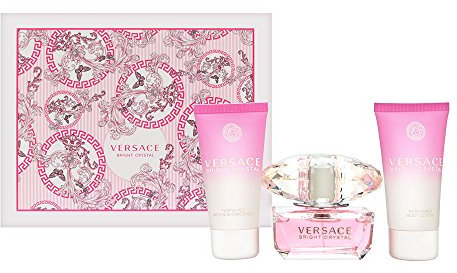Versace Bright Crystal EDT 50ml + Showergel 50ml + Body Lotion 50ml for Women