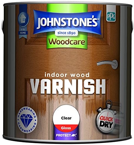 Johnstone's Woodcare Indoor Wood Varnish Gloss - Clear 2.5L