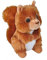 Wild Republic 19447 Hug 'ems Plüschtier, Kuscheltier, Rotes Eichhörnchen 18 Cm