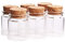 Danmu Art 6 pcs 50ml 47mm x 50mm Small Glass Bottles with Cork Stoppers Little Storage Jars for Spices Wedding Favours Baby Shower Favors DIY Craft