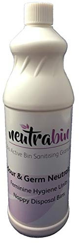 Neutrabin Sanitary Bin Sanitiser Nappy Unit Waste Disposal Germ Odour Control Bio Active
