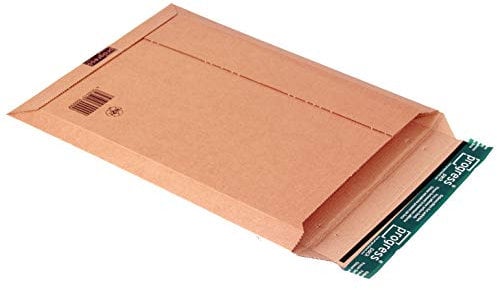 progressPACK Versandtasche Premium aus Wellpappe, DIN A3, 335 x 500 x - 50 mm, PP W01.08; Kalenderversandtaschen; braun; 100 Stück im Pack