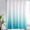 Furlinic Rideau de Douche Anti Moisissure Tissu Lavable en Machine Grand Rideau de Bain Imperméable en Polyester pour Baignoire Angle avec 12 Crochets 200x200cm Turquoise Dégradé