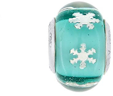 Venetiaurum - Charm de cristal original de Murano y plata 925 apto para pulseras modulares - Joya Certificada Made in Italy