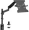 VIVO Soporte universal ajustable para portátil de 10 a 15,6 pulgadas, soporte de escritorio, brazo neumático individual VESA para portátil con abrazadera en C y ojales, color negro (STAND-V101L)