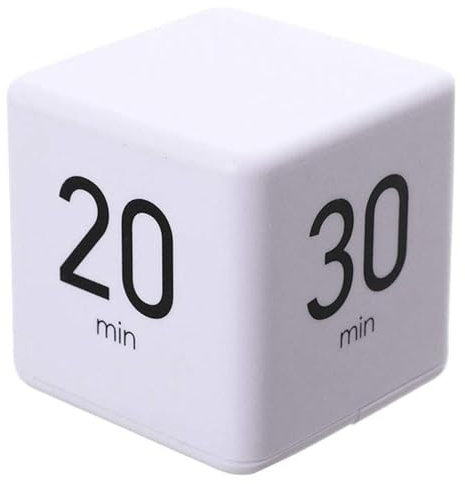 ZONSUSE Digitaler Cube Timer,Digitaler Küchentimer,Küchenwecker Kurzzeitwecker LED-Bildschirm,Kurzzeitmesser Eieruhr,2021 Schwerkraft-Timer,Akustischer Alarm,Kochen,Backen,Sport