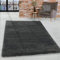 HomebyHome Shaggy Teppich Wohnzimmer 140 x 200 cm - 50 mm Florhöhe Hochflor Wohnzimmerteppich Grau Extra Weich und Flauschig - Langflor Teppiche für Schlafzimmer, Küche, Flur - Carpet, Halı
