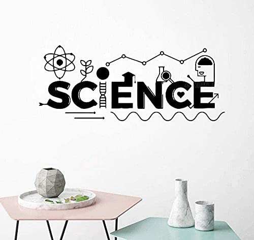 Wandaufkleber Mode Kreative Wandaufkleber Wissenschaft Wort Atom Schule Klassenzimmer Lehrerzimmer Aufkleber 73X30Cm