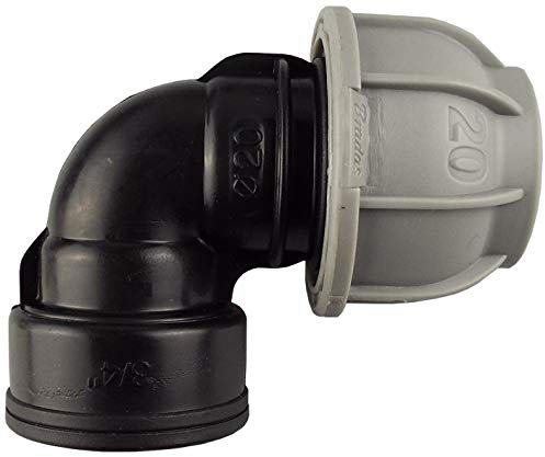 mdpe Compression Water Pipe Fittings, Elbows,up to 50mm (20mm-1/2 Female)