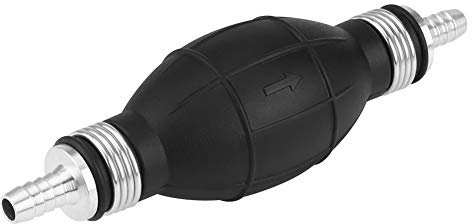 Fuel Transfer Pump, Rubber Fuel Transfer Vacuum Fueling Line Hand Primer Pump Accessory Hand Primer Pump Bulb Type for Marine Boat Gasoline Diesel(10mm)