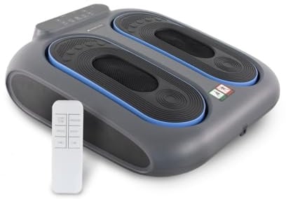 Mobiclinic® fitness, Massaggiatore per piedi elettrico, 10 livelli di vibrazione, 5 programmi, Timer, Vibrolegs, Vibromassaggiatore, Pedana vibrante, Telecomando e display led, Vibfit