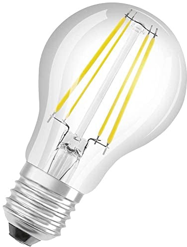 Osram LED Stromsparlampe, Filament Birne aus Glas mit E27 Sockel, Warmweiß (3000K), 4 Watt, ersetzt herkömmliche 60W-Leuchtmittel, besonders hohe Energieeffizienz und stromsparend, 1er-Pack