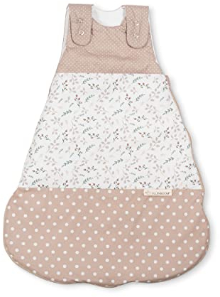ULLENBOOM Schlafsack Baby 0-3 Monate, 56/62, OEKO-TEX Materialien, Sandblume (Made in EU), 2,5 TOG - Baby Schlafsack Neugeborene - Ganzjährig für Frühling, Herbst und Winter