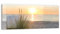 DEQORI Glasbild Echtglas | Motiv Ostseestrand am Abend | horizontal einteilig 150x60 cm | schöne Dekoration | Wandbild für Wohnzimmer, Schlafzimmer, Flur & Küche | moderne Wanddeko