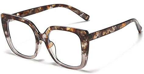 HPIRME Brillengestelle für Damen Brillengestell Quadratische Lichtbrille Damen Bunt, H, Einheitsgröße