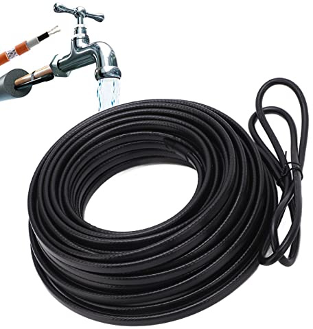 Heizkabel, Hocheffizientes 20 Meter Langes Elektrisches Heizkabel mit Stecker für PEX-PVC-Metallrohre (EU-Stecker 220 V)