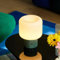 MAGCHARM HALO Pilzlampe Lampe, LED Kabellos Tischlampe mit Glas-Lampenschirm, 3-fach Dimmbare Touch Nachttischlampe Schlafzimmer, Kleine süßes Table Lamp, Retro Grün