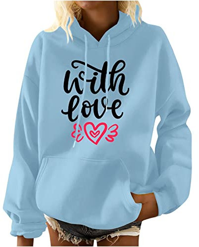 Amazon Warehouse Deals Angesagte Sweatshirts Damen Lässige Pullover Damen Damen Oberteile Oversize Look Hoodie Flieder Damen Damenoberteile Modern Chic Sport Oberteil Langarm Damen