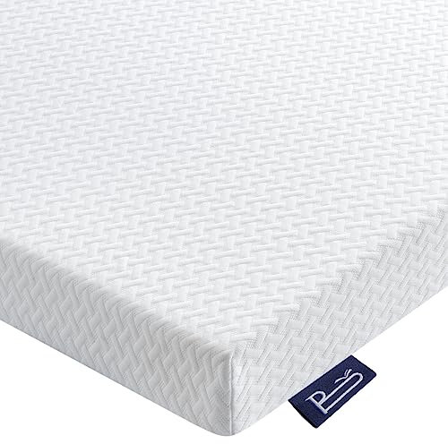 BedStory Topper Matrimoniale 160x190cm in Memory Foam Alto 10 cm, Materasso Correttore con Elastici Sfoderabile e Lavabile, Bianco