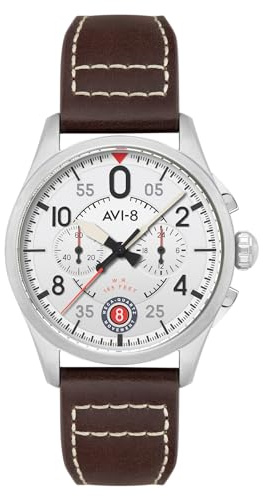 AVI-8 Spitfire Lock Chronograph Watch | Aircraft White, Aircraft White
